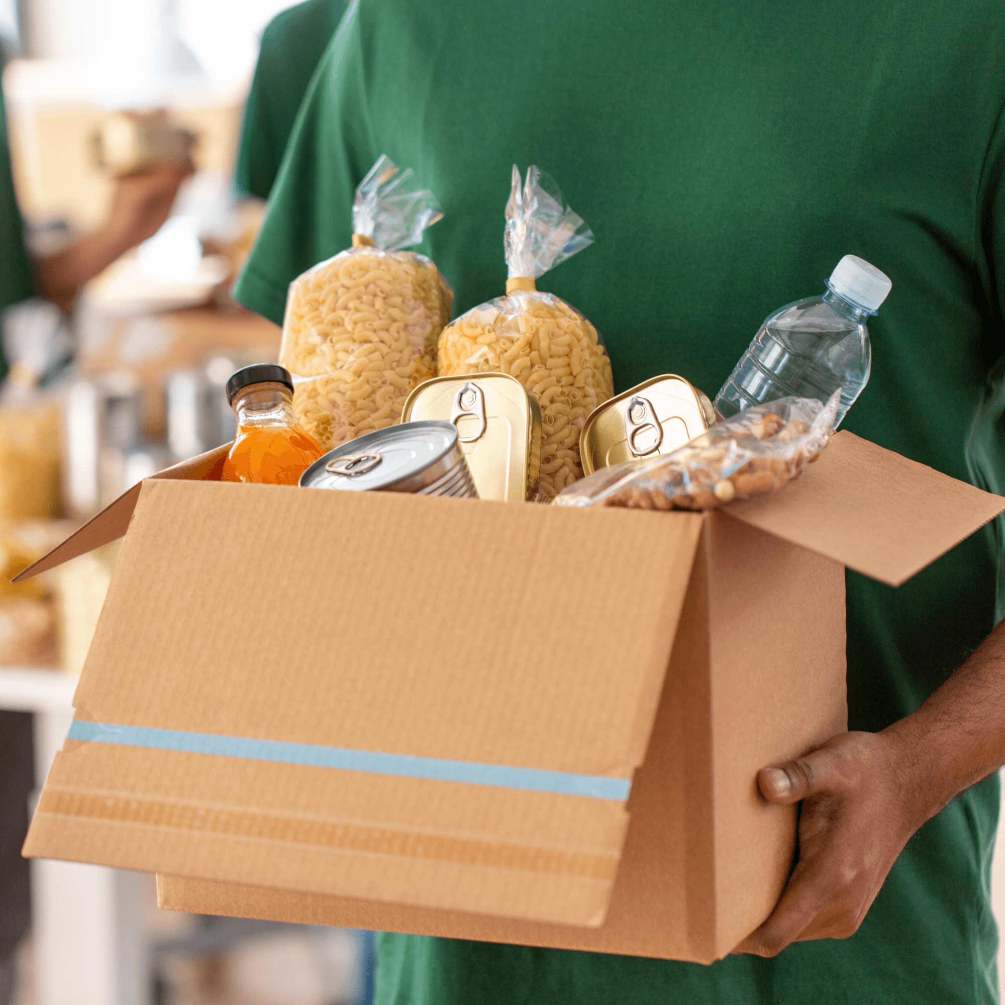 Distribution alimentaire – colis alimentaire